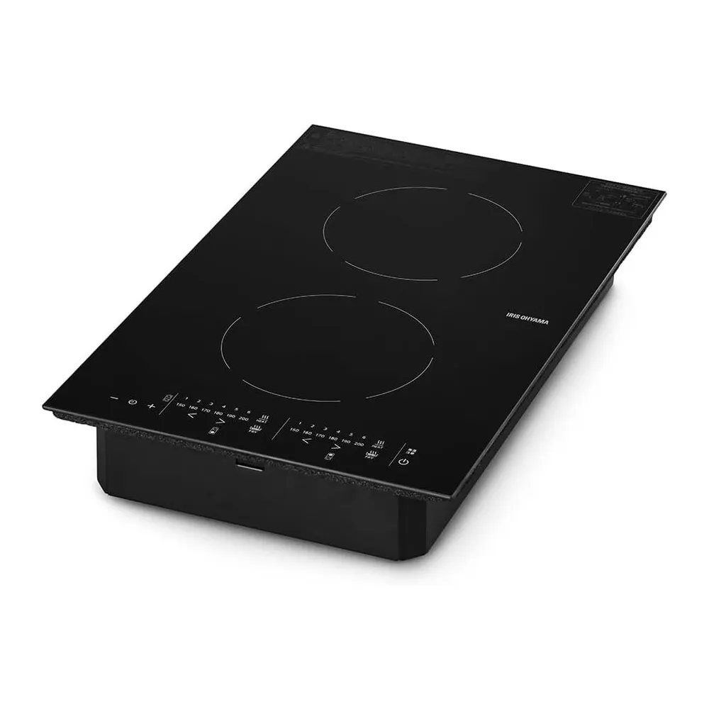 アイリスオーヤマ 1口IHコンロ IHC-BFL111-B ブラック | キッチン機器