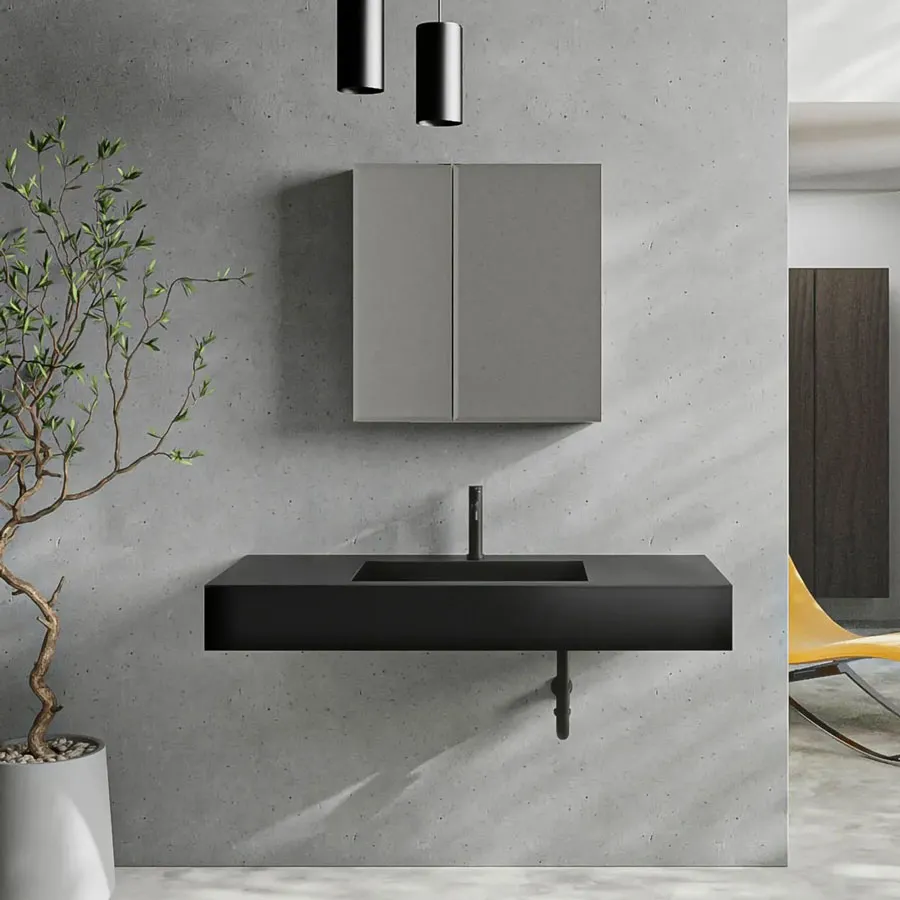 ラヴィタスW1200 ブラック×カラカッタ | 洗面台 | 住宅設備機器（洗面