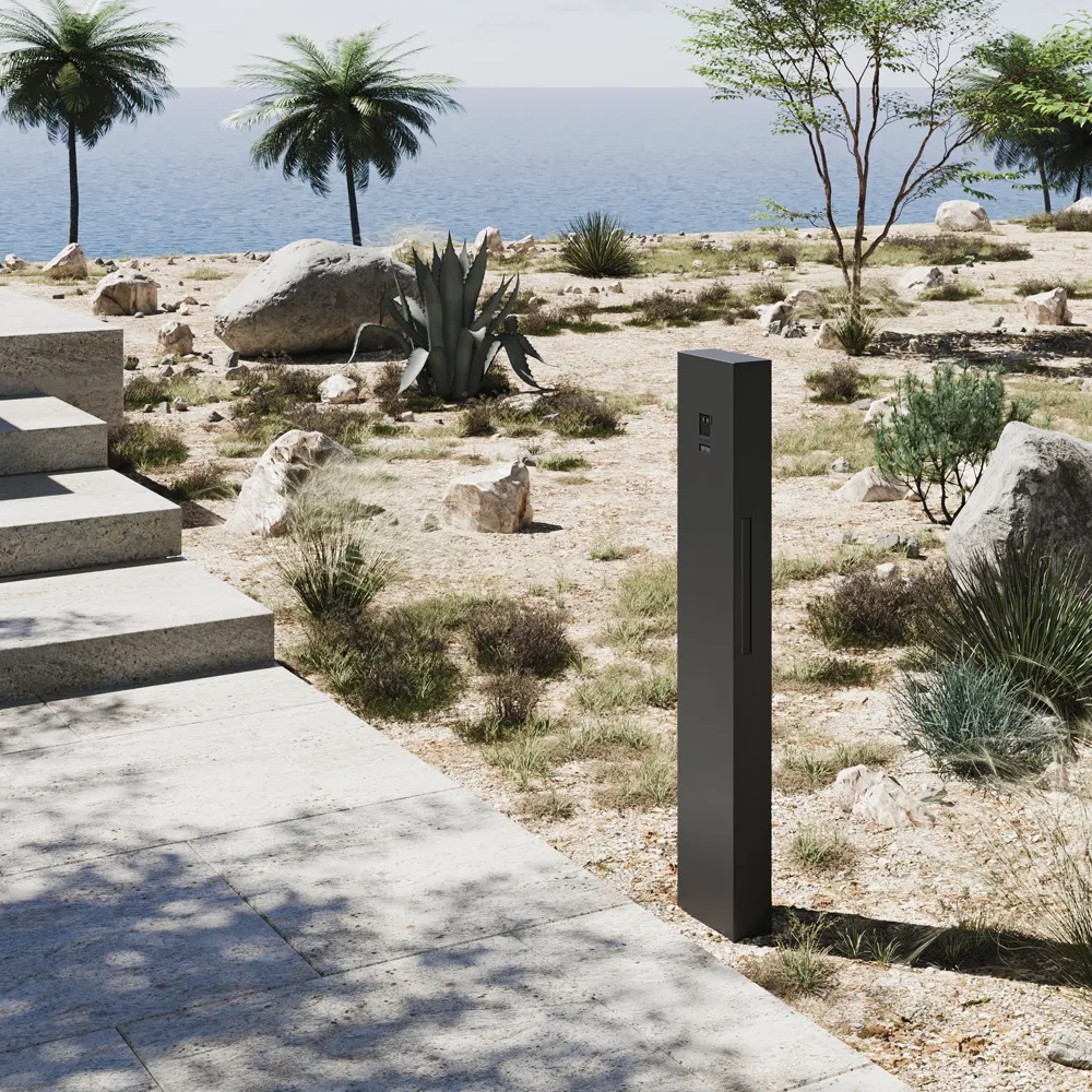 ミニート マットグレー 右インターホン GP004R | 機能門柱 | 住宅設備