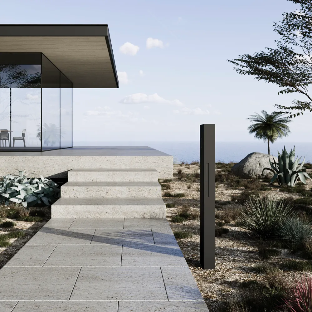 ミニート マットブラック 右インターホン GP002R | 機能門柱 | 住宅