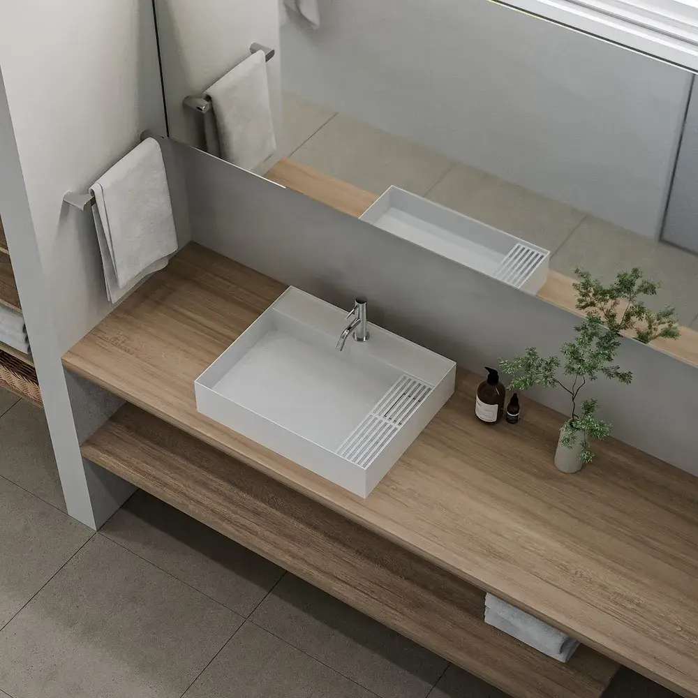 モダンレトロ 無垢材 陶器製 洗面台 流し台 カウンターテーブル 古道具 古家具 古材 テーブル アンティーク 作業台 作業机 ケヤキ 無垢材 昭和