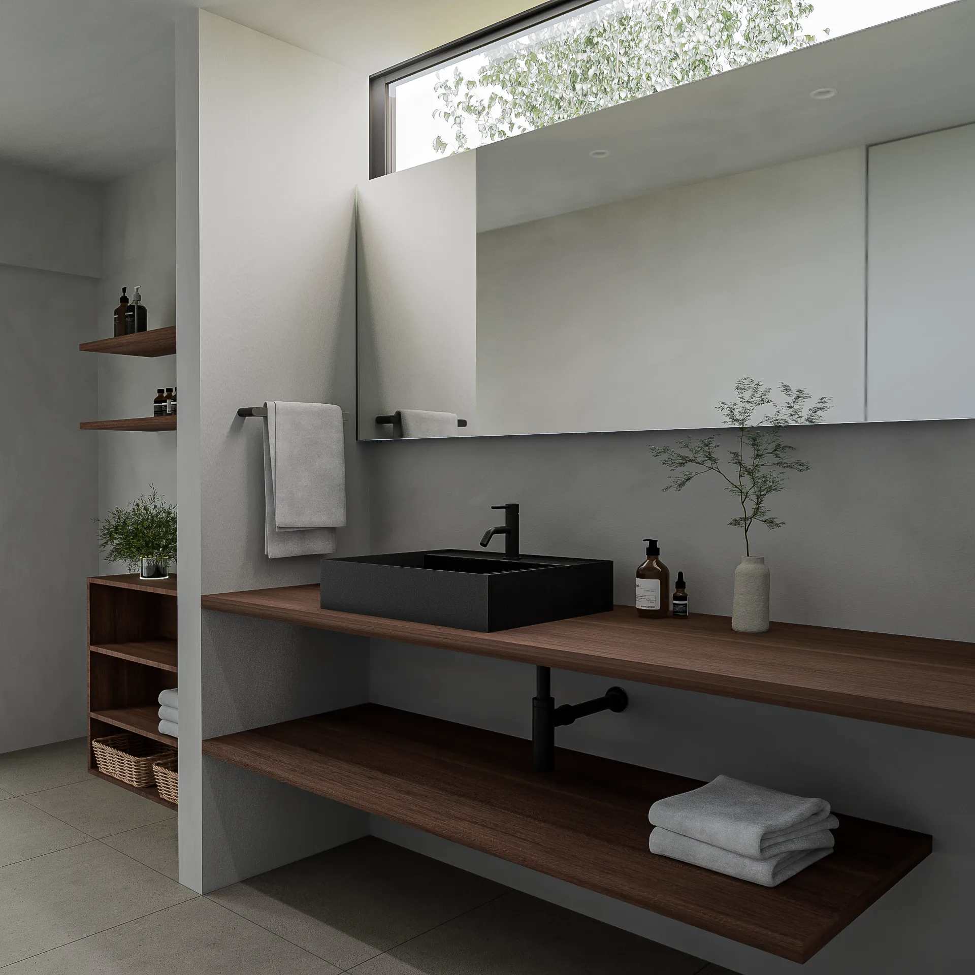 天然木オーダーカウンター ウォルナット 幅L奥行き2L厚み25mm | 洗面台