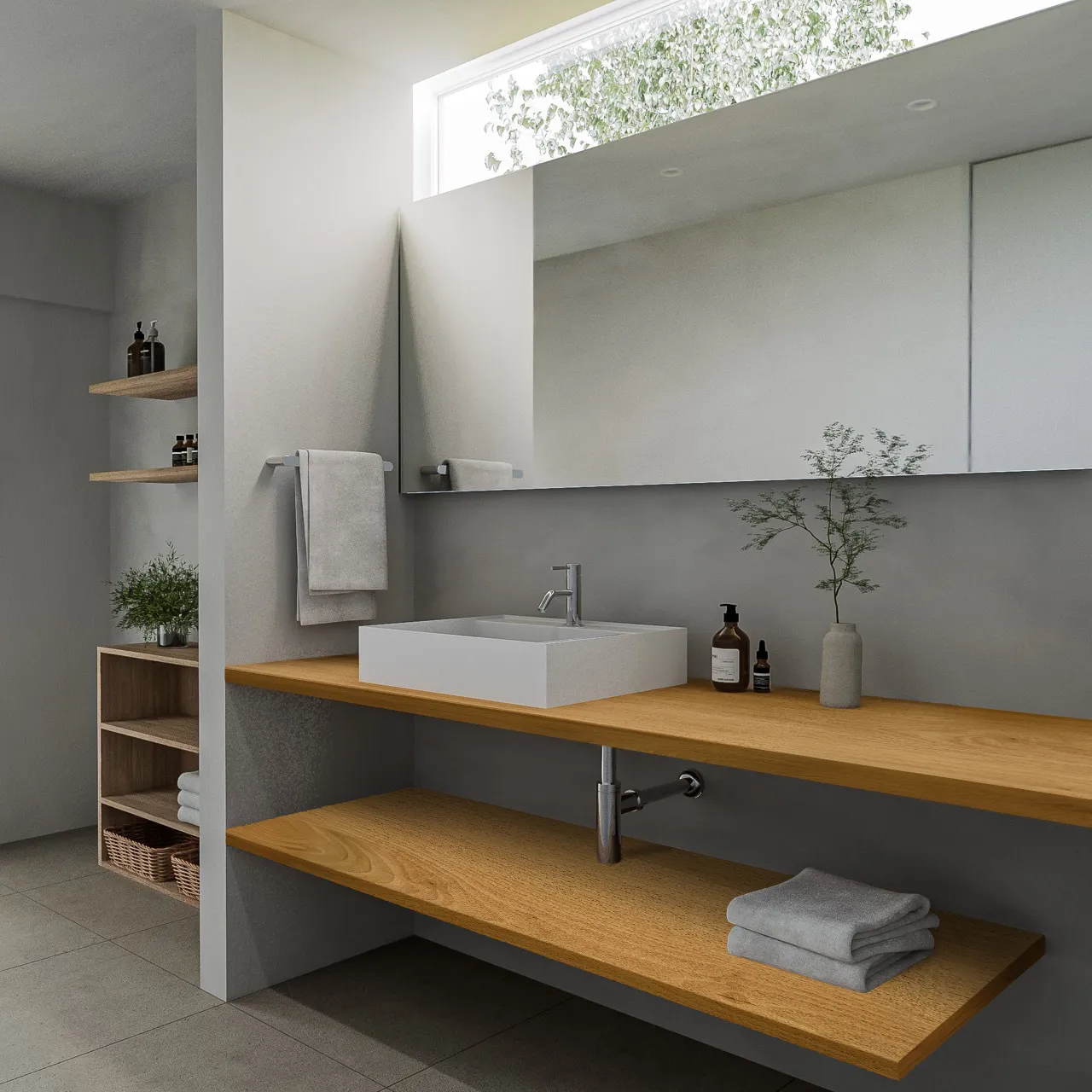 天然木オーダーカウンター バーチ 幅L奥行き3L厚み30mm | 洗面台