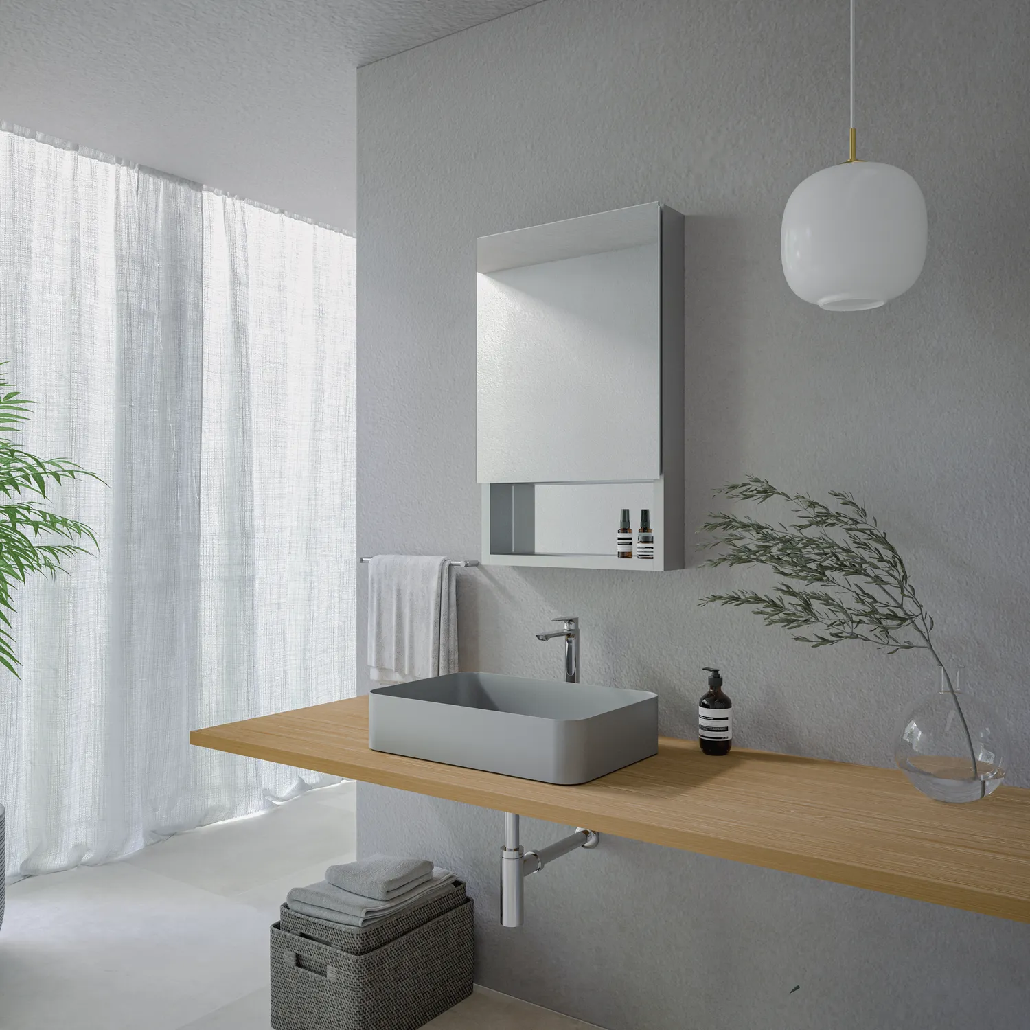 KOHLER ベルデラ W500シェルフ | ミラー | 住宅設備機器（洗面台）の