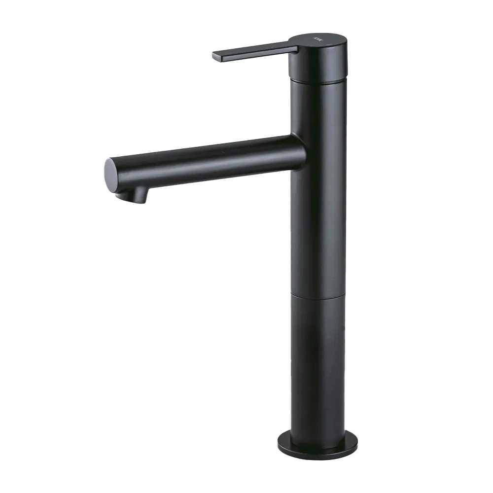 シングルレバー洗面混合水栓 トール マットブラック | 洗面水栓・蛇口