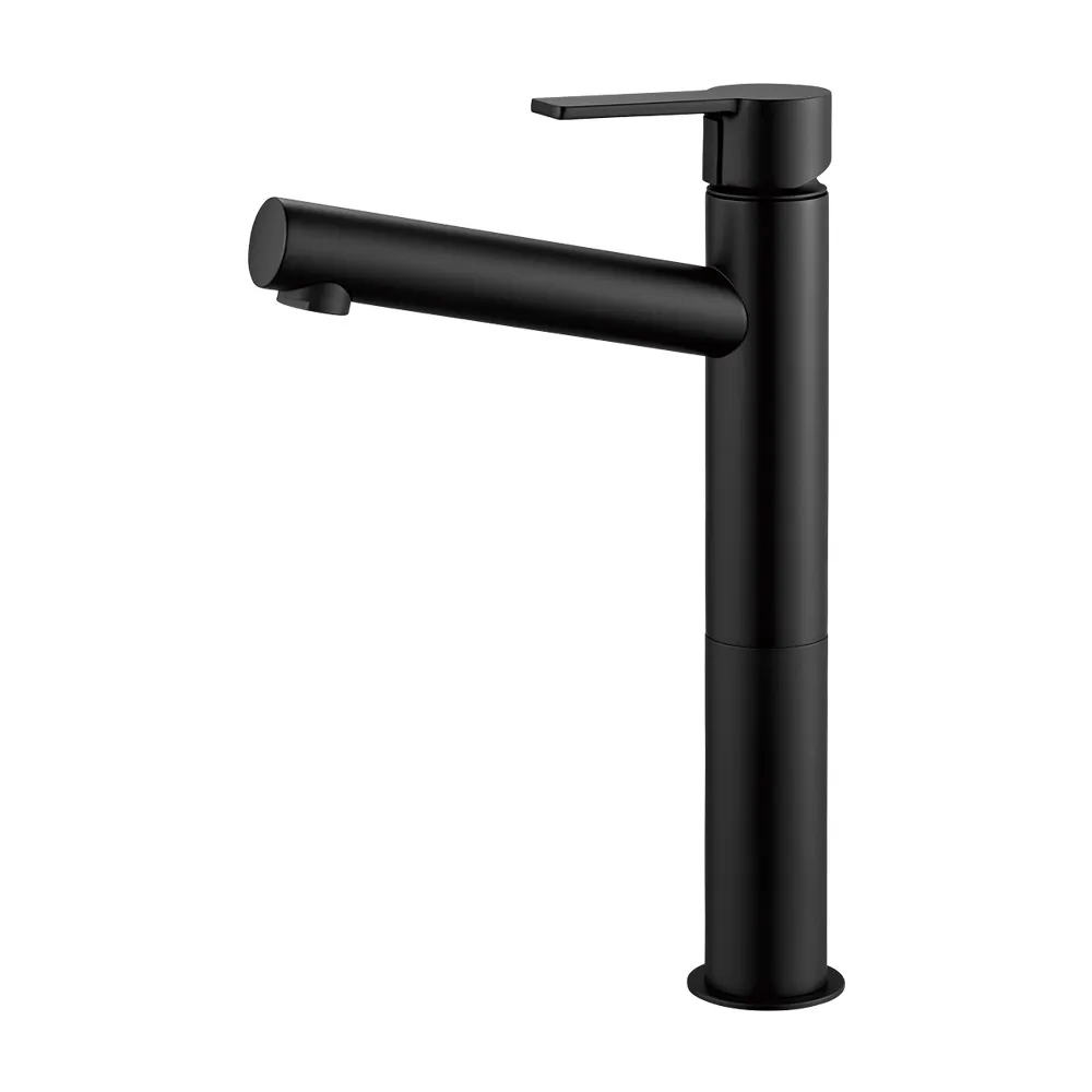コラム シングル洗面混合栓トール マットブラック | 水栓・蛇口 | 住宅