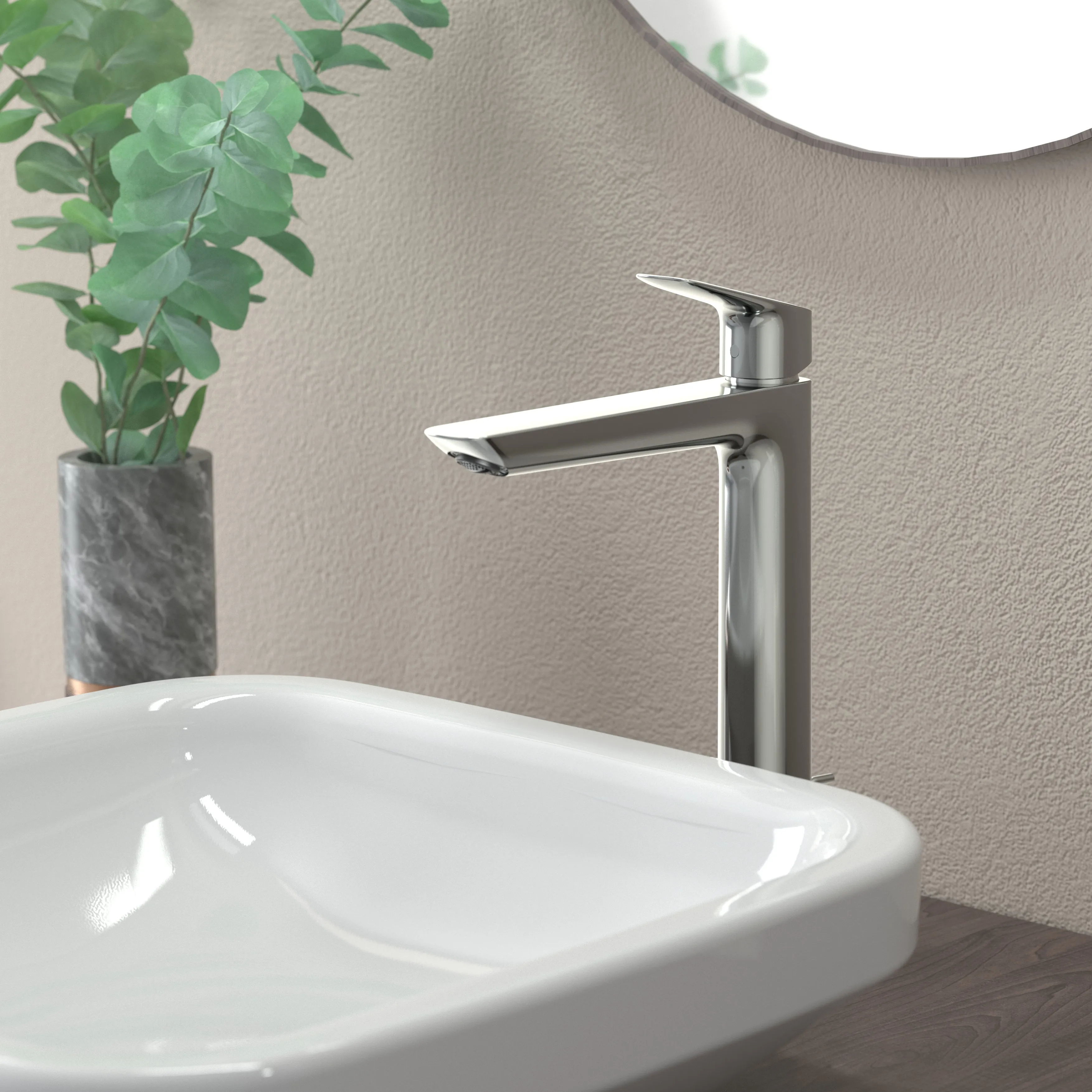 ロギス シングルレバー洗面混合水栓 240ファイン | 水栓・蛇口 | 住宅