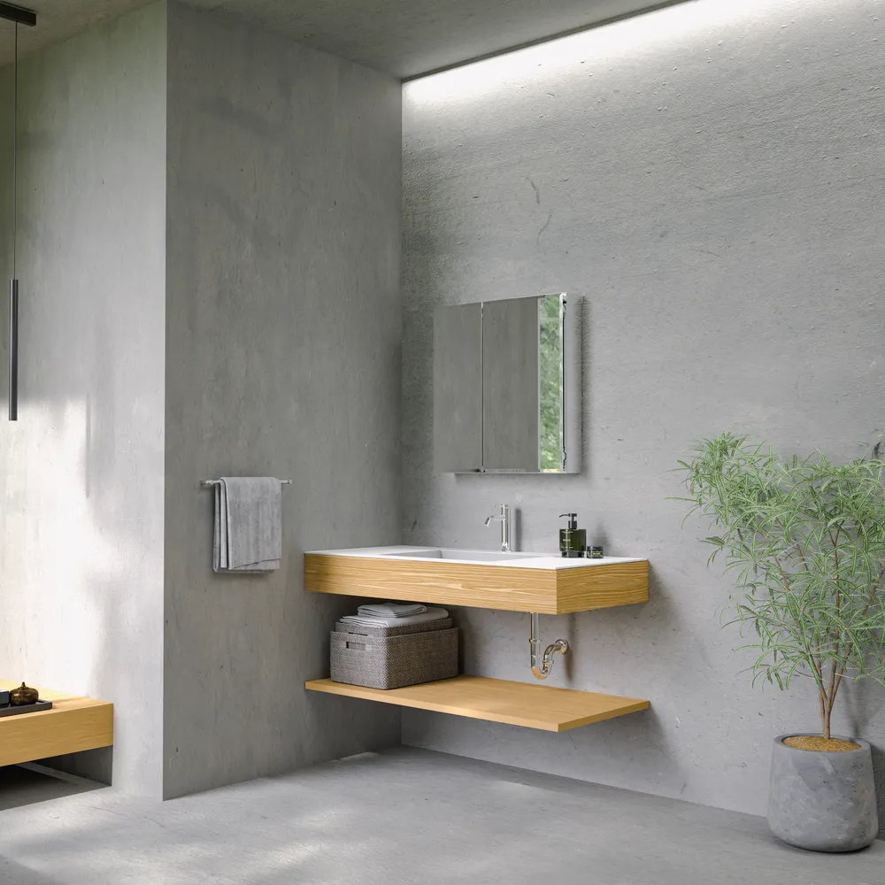 ラヴィタスW1200 グレー×オーク | 洗面台 | 住宅設備機器（洗面台）の