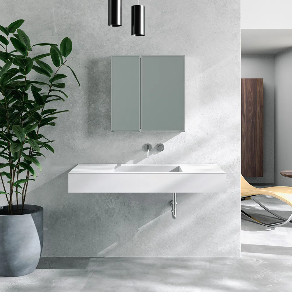 ラヴィタスW1200 ホワイト×ウォールナット | 洗面台 | 住宅設備機器