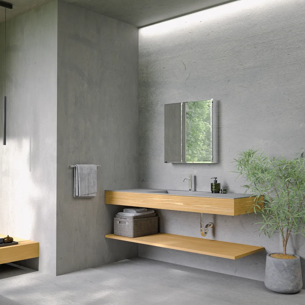 ラヴィタスW1650 ブラック×ウォールナット | 洗面台 | 住宅設備機器