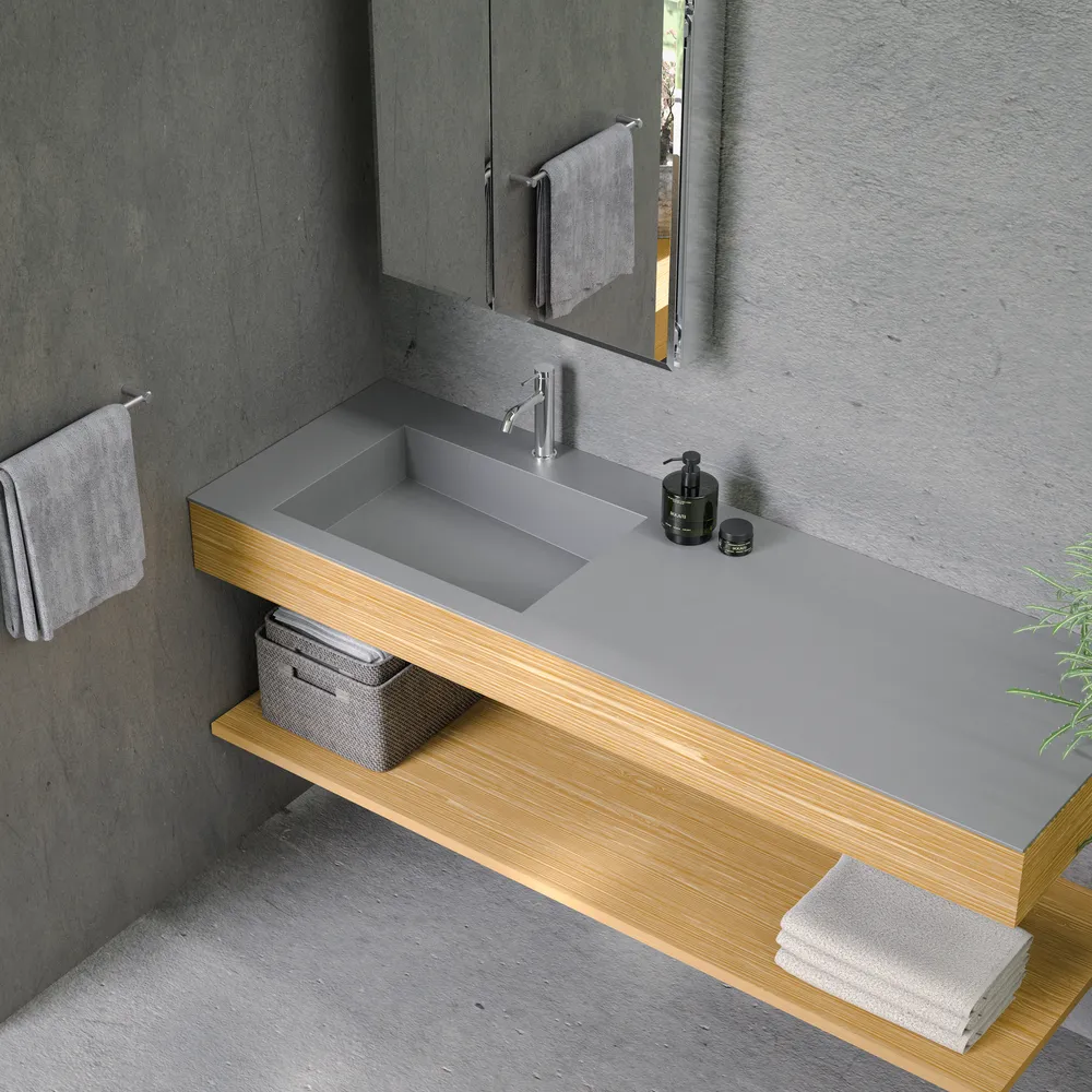 ラヴィタスW1650 グレー×オーク | 洗面台 | 住宅設備機器（洗面台）の