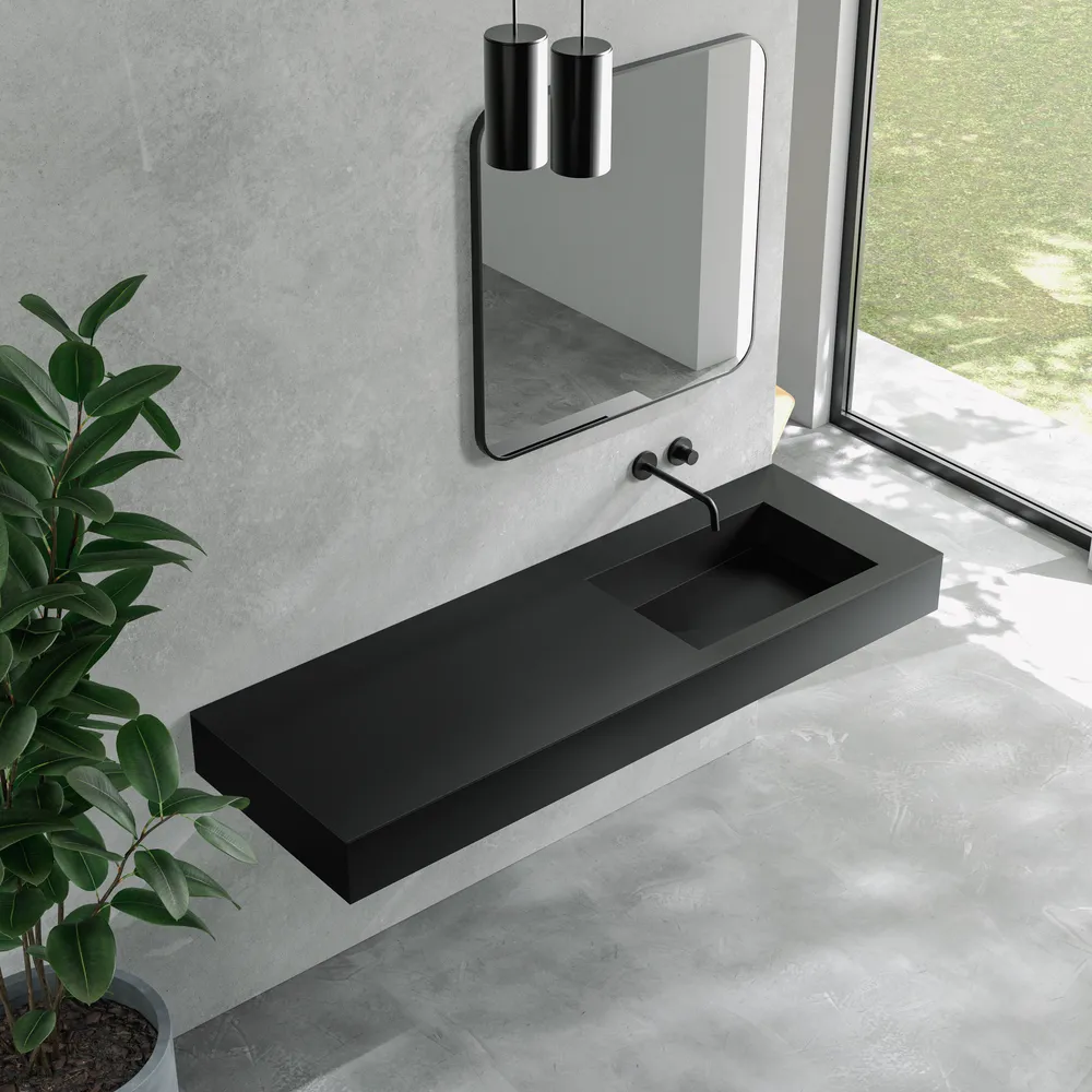 ラヴィタスW1650 ブラック×ウォールナット | 洗面台 | 住宅設備機器