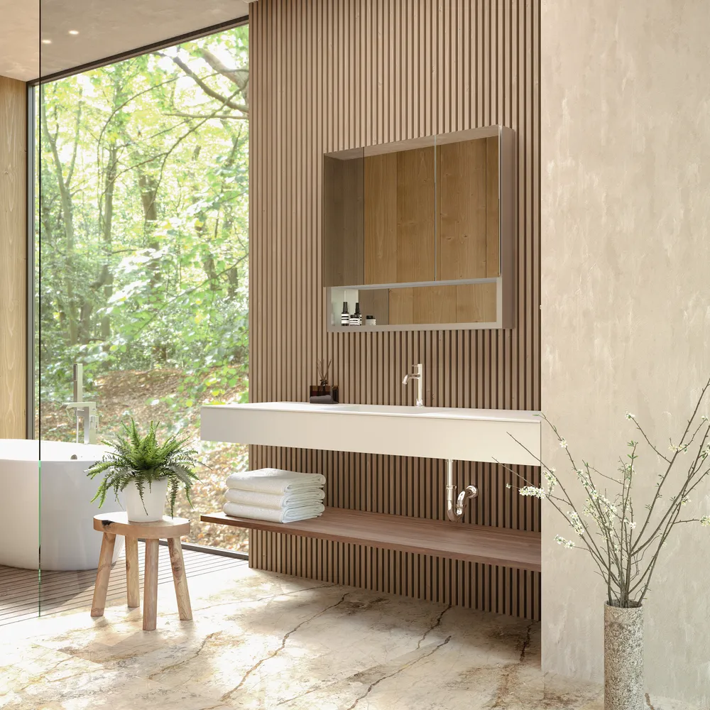 ラヴィタスW1650 ブラック×ウォールナット | 洗面台 | 住宅設備機器