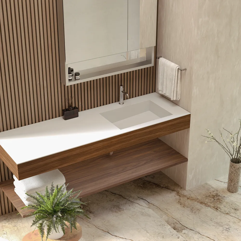 ラヴィタスW1650 グレー×オーク | 洗面台 | 住宅設備機器（洗面台）の