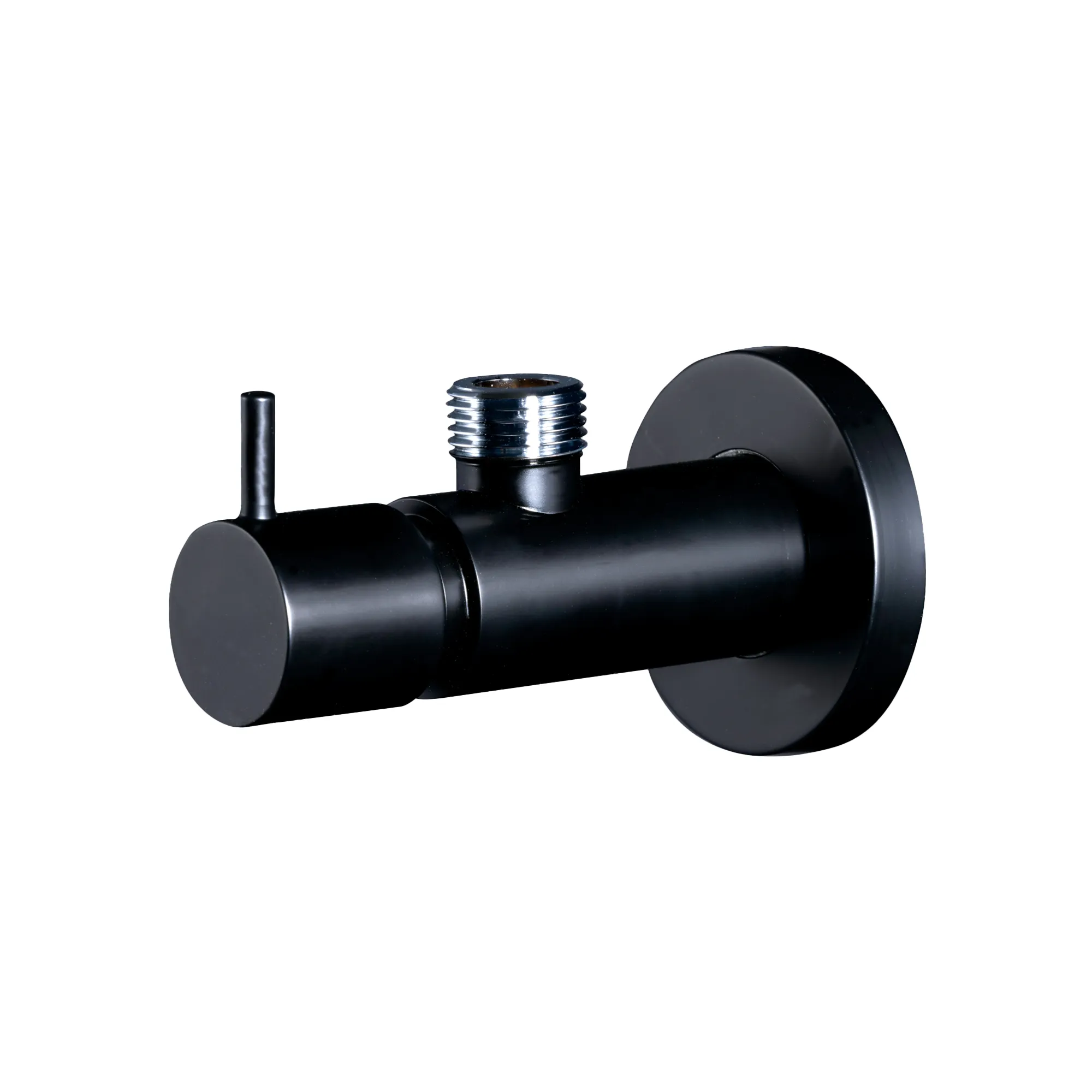 フレキチューブ 400mm ブラック ＋ アングル形止水栓（壁給水）マット