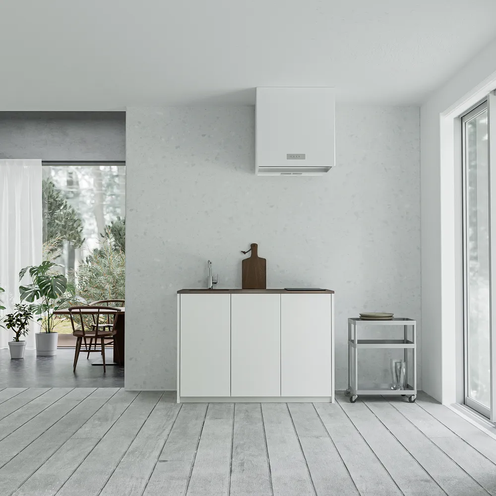 ピッコロプラス W1200 ホワイト ウォール型 右シンク コンロ無し