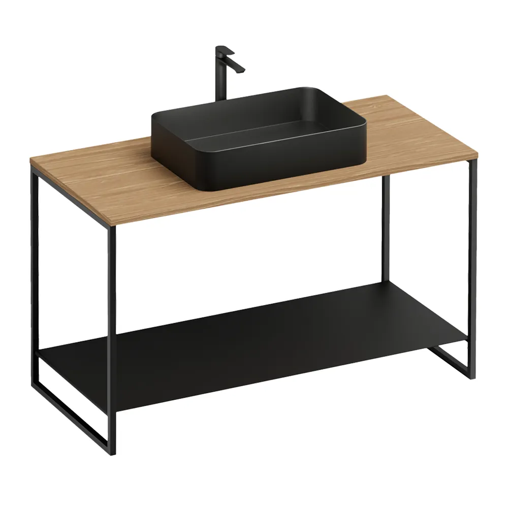 フラム W1180 オーク×ブラックPB | 洗面台 | 住宅設備機器（洗面台）の