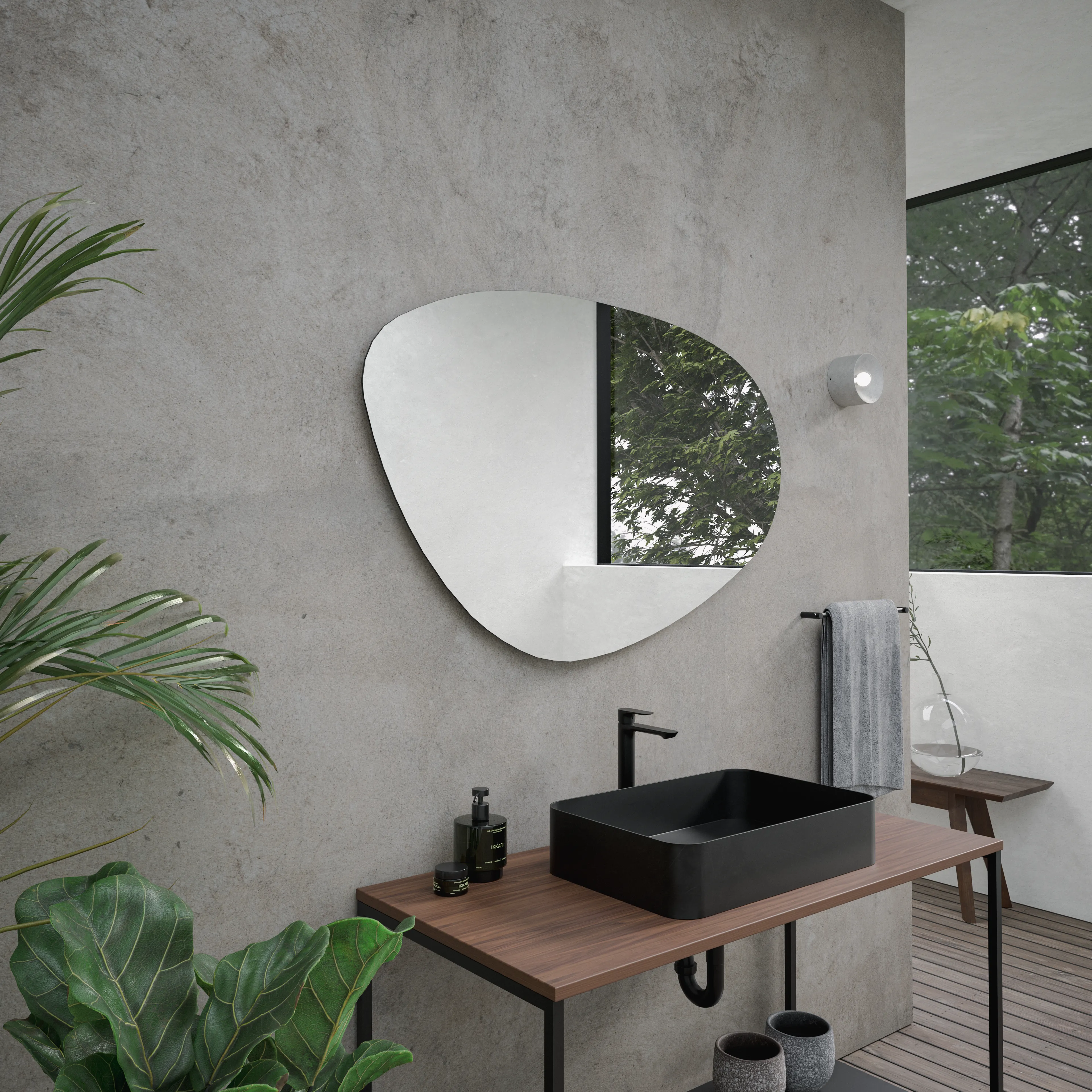 フラム W1180 オーク×ブラックPB | 洗面台 | 住宅設備機器（洗面台）の