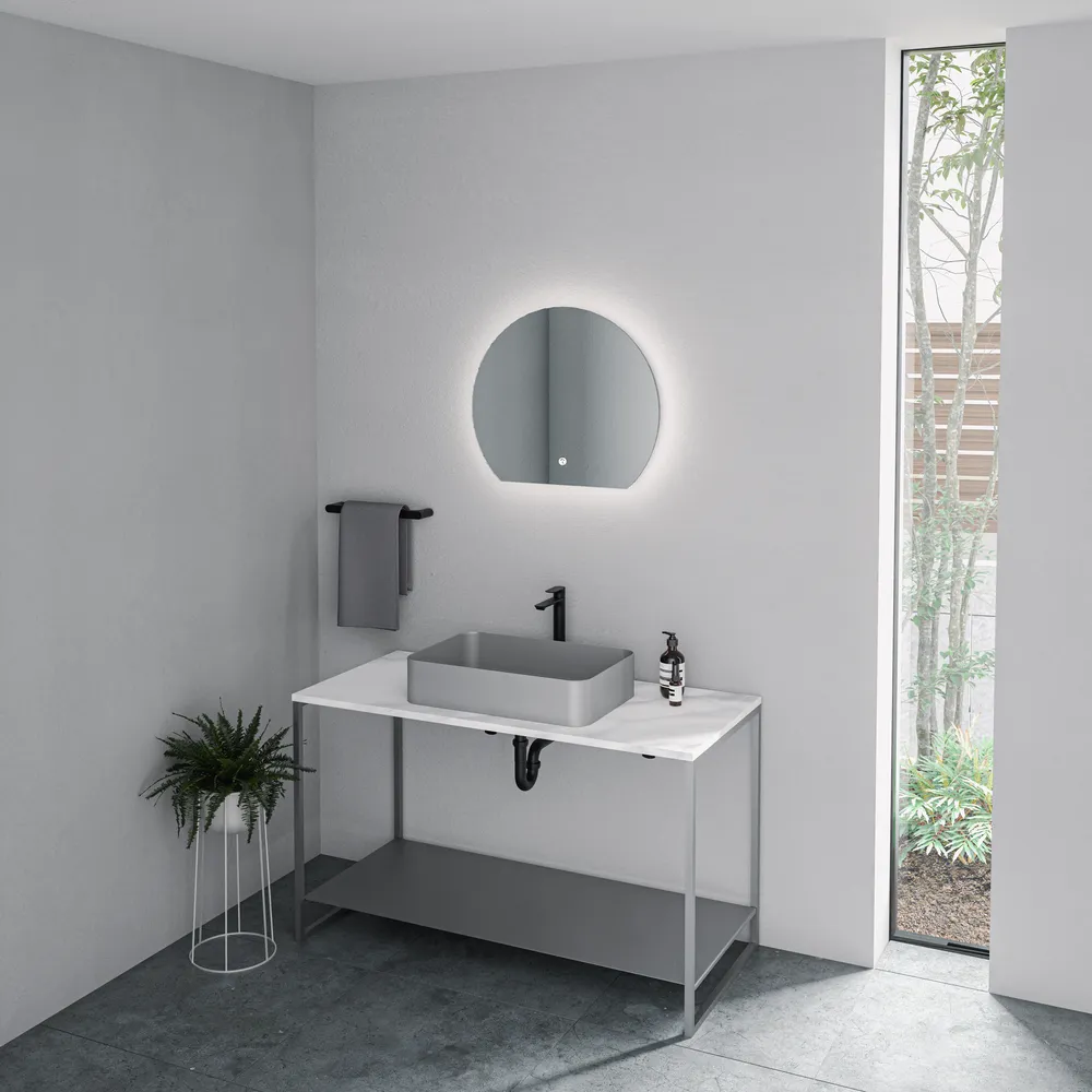HPDECO 魚眼ミラー4点セット セミサークルLEDミラー CR-Y09A W500H420 | ミラー | 住宅設備機器