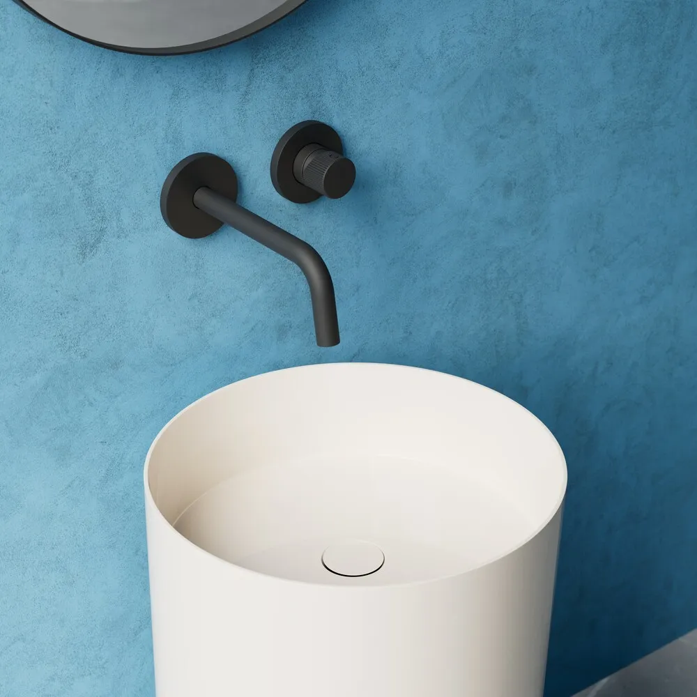 ジョー壁付け混合水栓 L178 マットブラック | 水栓・蛇口 | 住宅設備