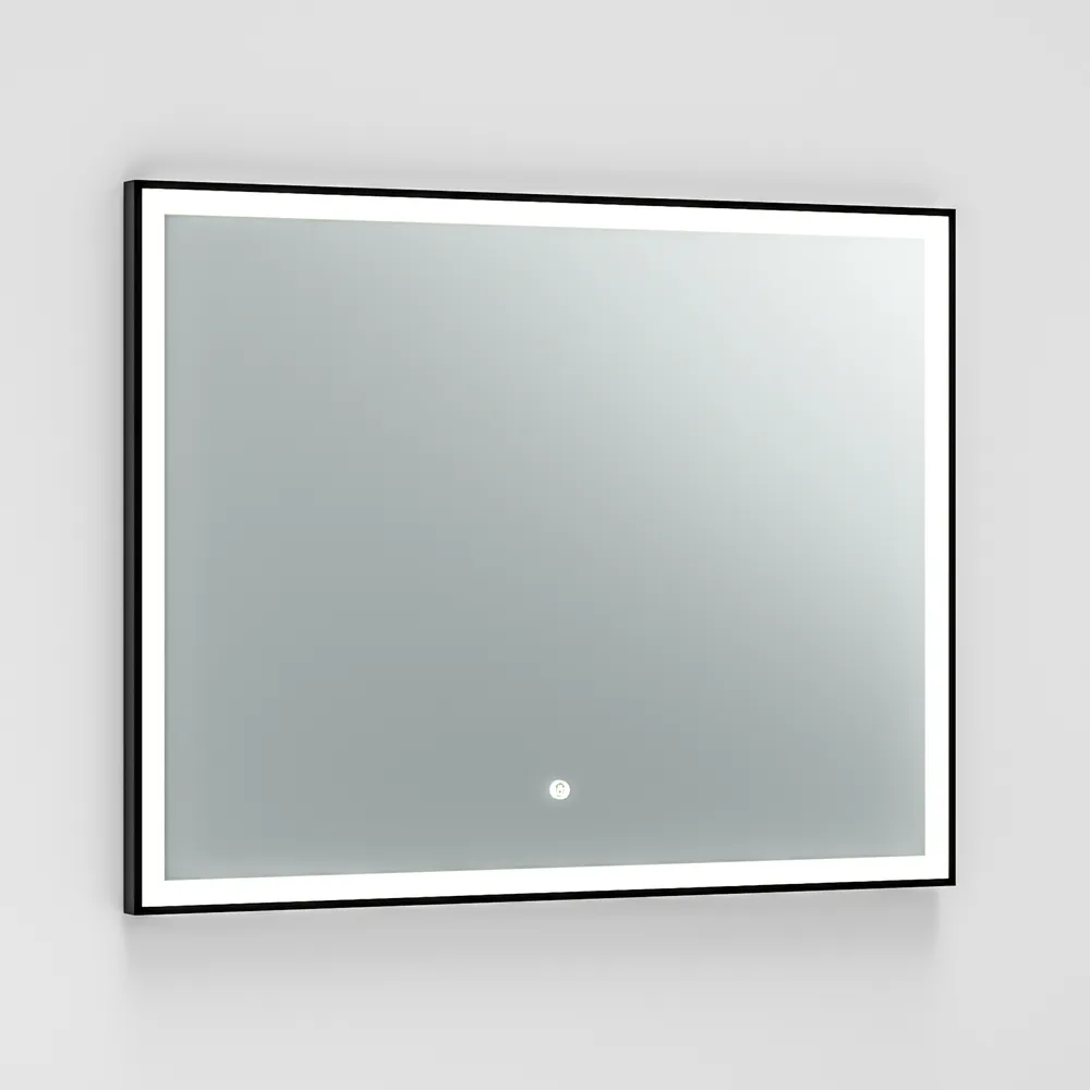 H112K49a クリスタル装飾 LED付き ウォールミラー スクエアLEDミラー CR-KF01C W700H500 | ミラー | 住宅設備機器（洗面