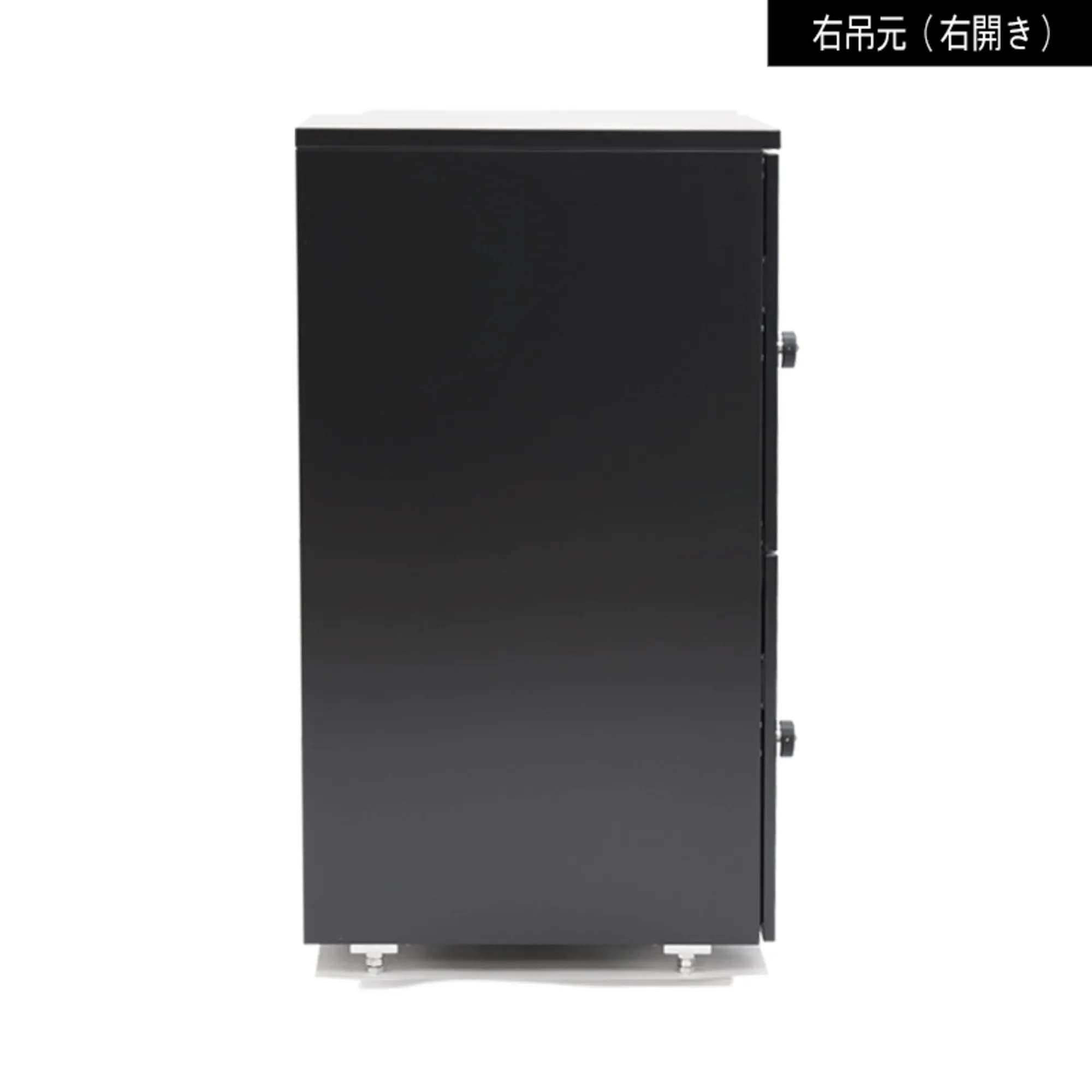 イチスラニ/右吊元（右開き）ブラック | ポスト・郵便受け・宅配BOX
